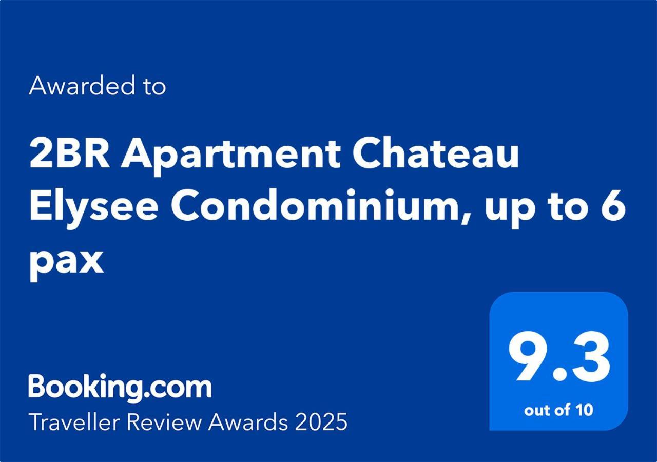 Cozy 2Br Staycation With Balcony Chateau Elysee For 4-6 Pax Paranaque City Kültér fotó